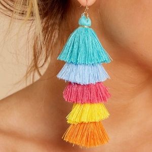 Festive tassel earrings
